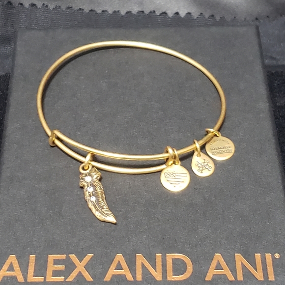 Alex & Ani Coppure Swarovski Feather Brace… - Picture 7 of 10